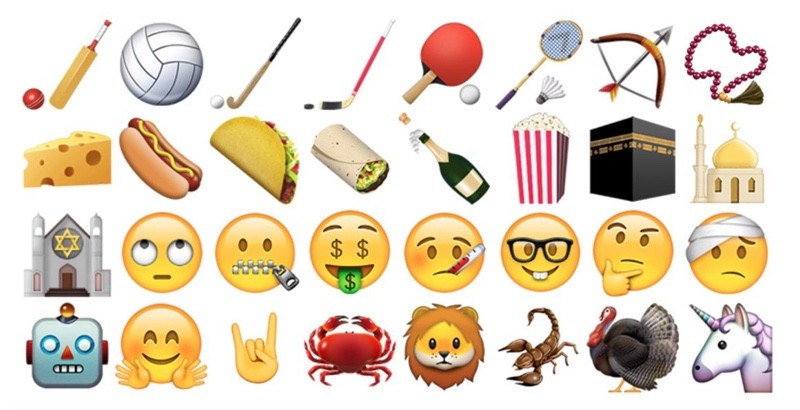 Some of the new Emoji in iOS 9.1